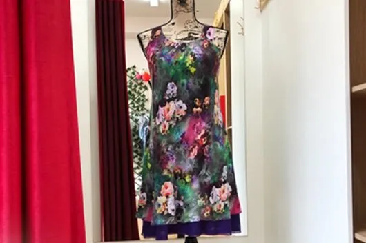 Alterations to straps and taking in two sides of a dress